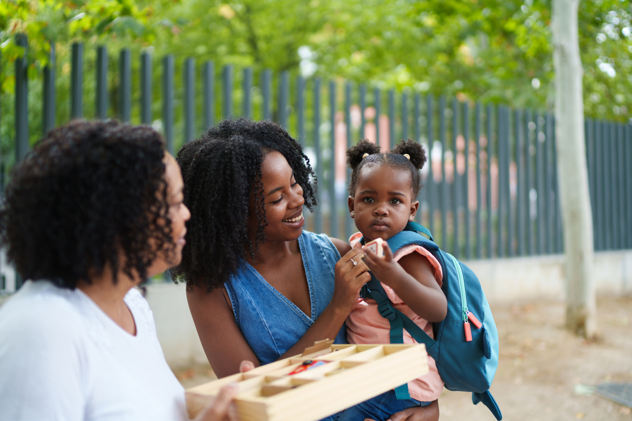 Teacher reading to children